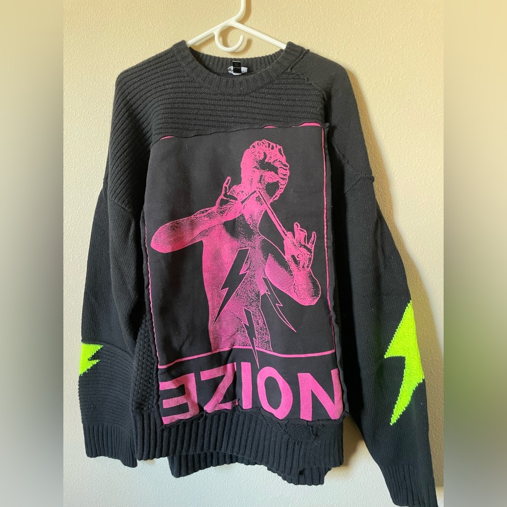 DIESEL E-RAVE, OVERSIZED KNIT SWEATER